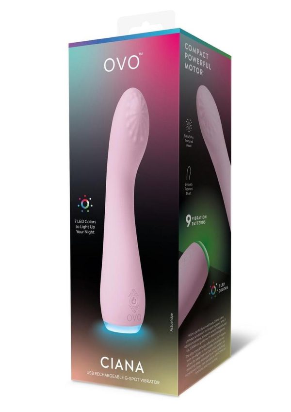 Ovo Ciana G-Spot Rechargeable Silicone Vibrator - Pink