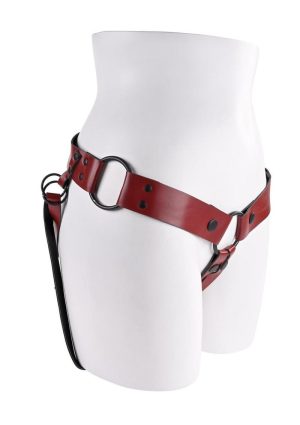 Saffron Monte Strap-On Harness - Red/Black