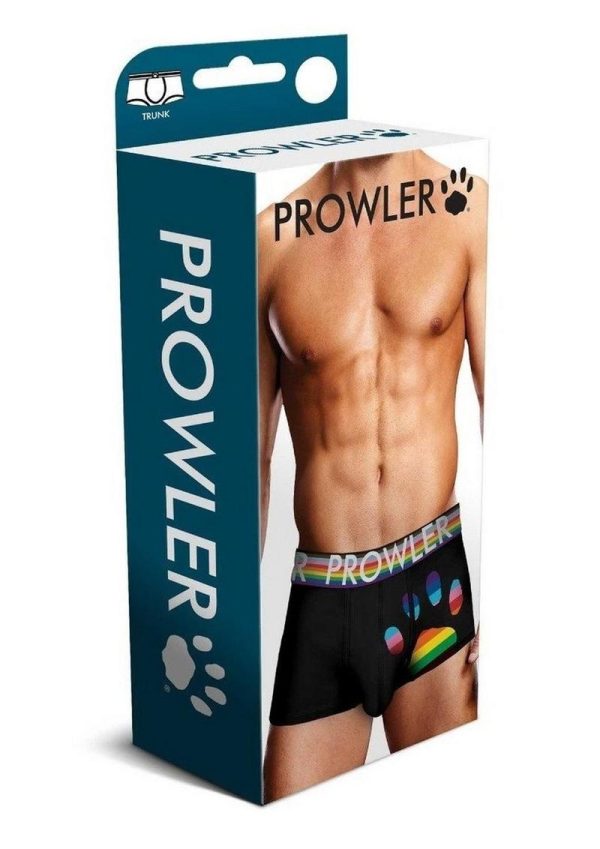 Prowler Black Oversized Paw Trunk - Large - Black/Rainbow