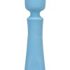 Ritual Euphoria Rechargeable Silicone Wand Vibrator - Blue