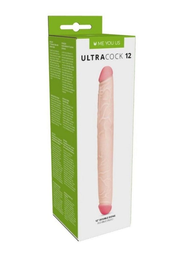 ME YOU US Ultracock 12 Double Dong Flexible Dildo 12in - Vanilla