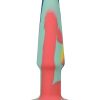 A-Play Groovy Silicone Anal Plug 4in - Orange/Teal