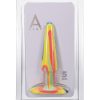 A-Play Groovy Silicone Anal Plug 5in - Orange/Teal