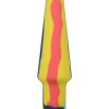 A-Play Groovy Silicone Anal Plug 5in - Orange/Teal