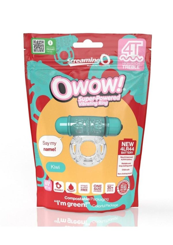 Screaming O 4T O Wow Vibrating Ring - Kiwi