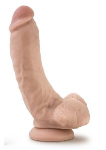 Dr. Skin Silver Collection Mr. Mayor Dildo with Balls and Suction Cup 9in - Vanilla