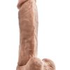 Dr. Skin Silver Collection Mr. Magic Dildo with Balls and Suction Cup 9in - Vanilla