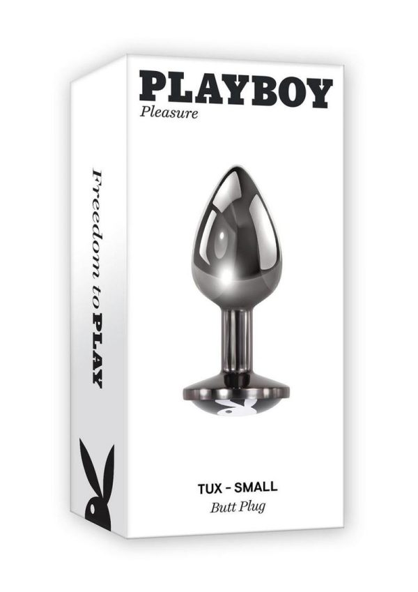 Playboy Tux Metal Anal Plug - Small - Black