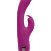 Playboy Thumper Rechargeable Silicone Rabbit Vibrator - Purple