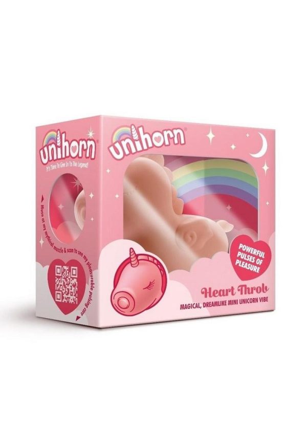 Unihorn Heart Throb The Pulsing One Silicone Clitoral Stimulator - Pink