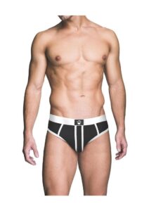 Prowler RED Ass-Less Brief - Large - Black/White