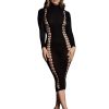 Le Desir Shade Carme XI Dress with Turtleneck - OS - Black
