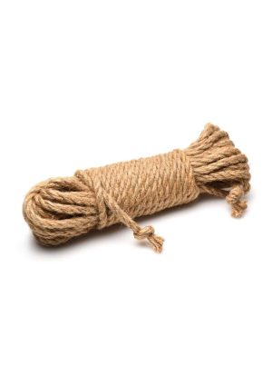 Master Series Tied Up Jute Bondage Rope 25ft - Tan