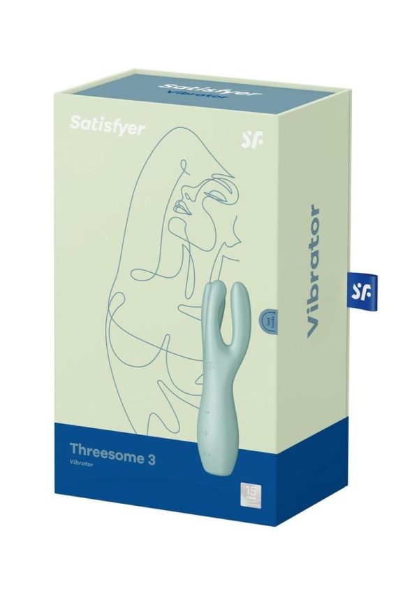 Satisfyer Threesome 3 Rechargeable Silicone Stimulator - Mint