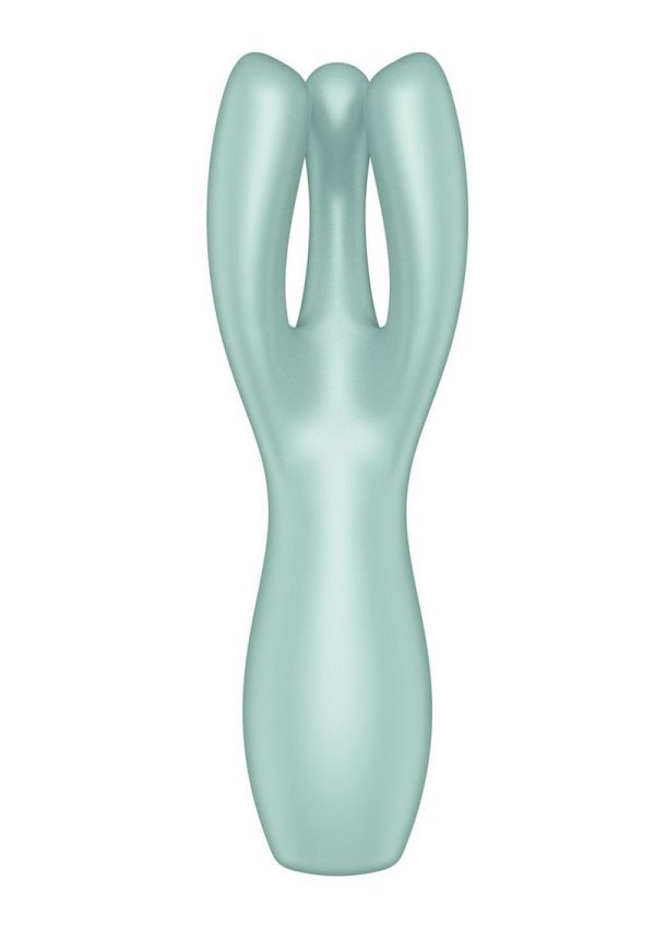 Satisfyer Threesome 3 Rechargeable Silicone Stimulator - Mint