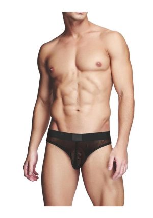 Prowler RED Fishnet Ass-Less Brief - Large - Black