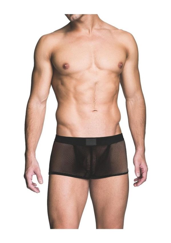 Prowler RED Fishnet Ass-Less Trunk - XLarge - Black