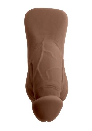 Gender X TPE Packer Dildo 4in - Chocolate