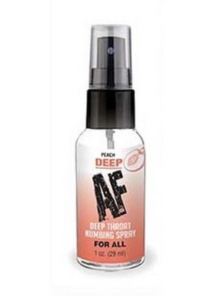 Deep AF Deep Throat Numbing Spray 1oz - Peach