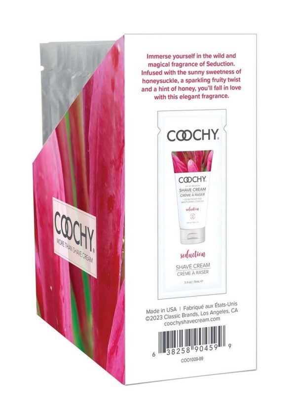 Coochy Shave Cream Seduction Honeysuckle/Citrus Foil (24 per Display)