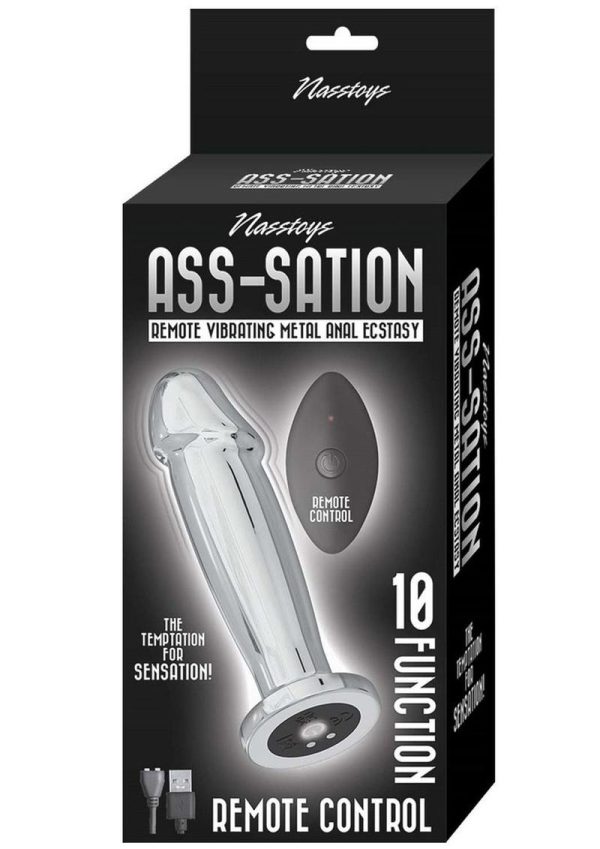 Ass-Sation Remote Control Vibrating Metal Anal Ecstasy - Silver