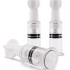 Size Up Nipple and Clit Triple Sucker Set - Clear/Black