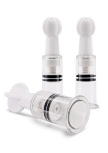 Size Up Nipple and Clit Triple Sucker Set - Clear/Black