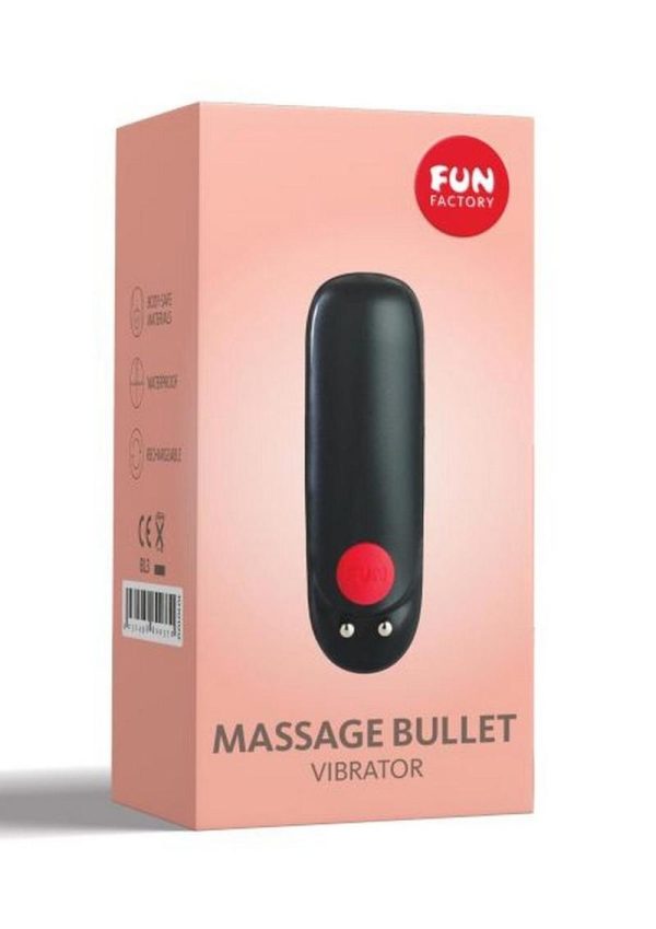 Massage Bullet Vibrator Rechargeable Bullet - Black