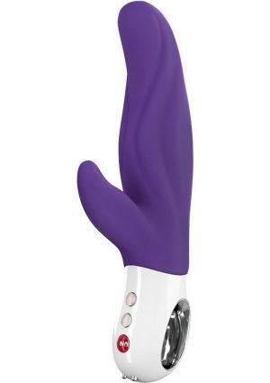 Lady Bi Silicone Dual Action Vibrator - Violet