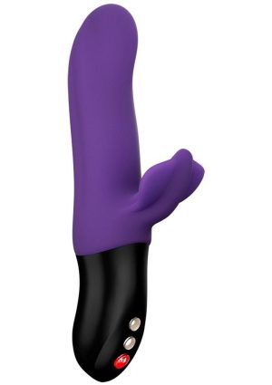 Bi Stronic Fusion Silicone Dual Action Pulsator with Clitoral Stimulator - Violet