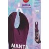 Manta Silicone Vibrating Penis Toy Jewels Limited Edition - Garnet Magenta