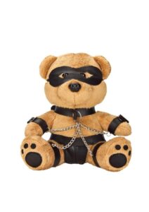 Bondage Bearz Charlie Chains Stuffed Animal - Brown/Black