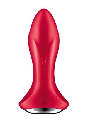 Satisfyer Rotator Plug 1+ Silicone Vibrating Anal Stimulator - Red