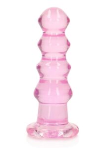 RealRock Curvy Dildo or Butt Plug 5.5in - Pink