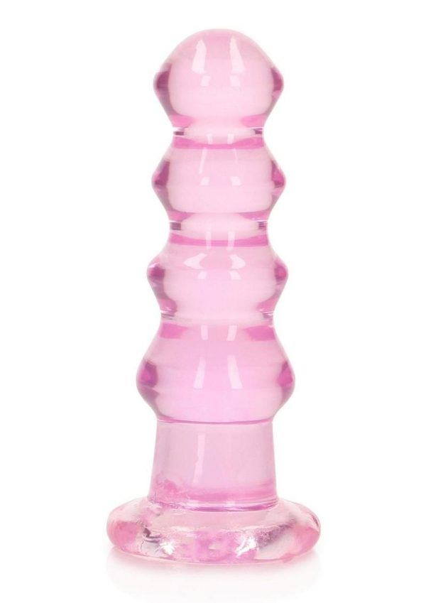 RealRock Curvy Dildo or Butt Plug 5.5in - Pink