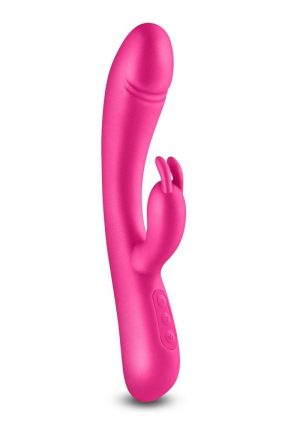 Royals Divine Rechargeable Silicone Rabbit Vibrator - Pink