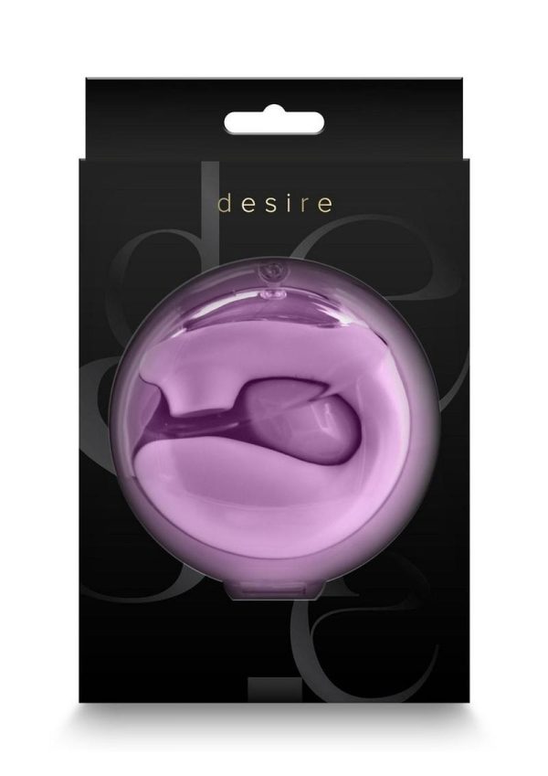 Desire Euphoria Dual End Vibrator with Air Pulse Clitoral Stimulation - Magenta