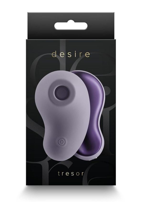 Desire Tresor Rechargeable Silicone Clitoral Stimulator - Dusk Gray