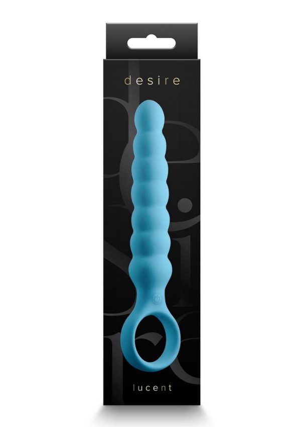 Desire Lucent Rechargeable Silicone Flexible Wand - Blue