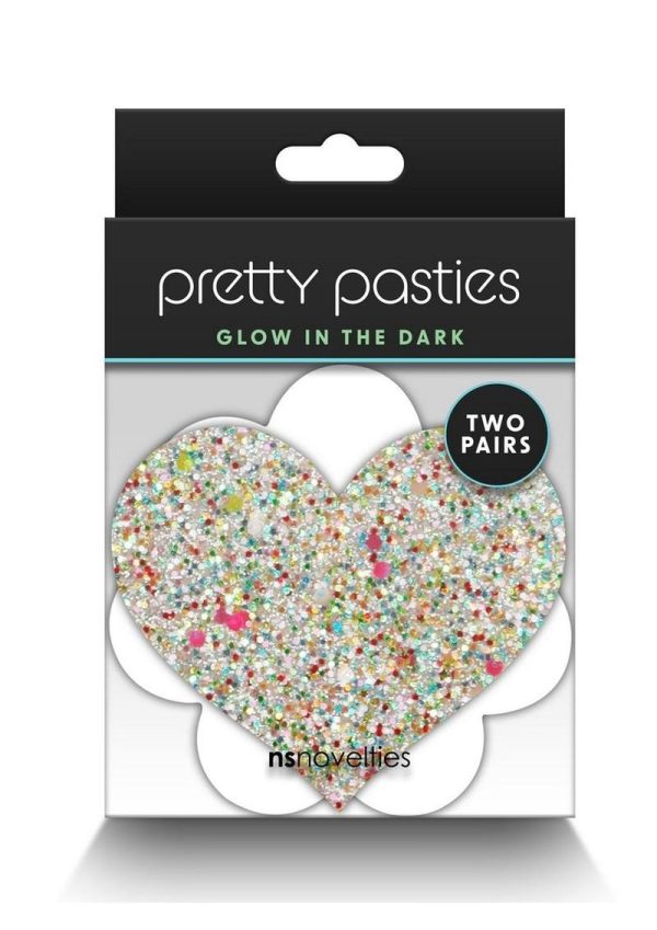 Pretty Pasties Heart and Flower Glow in the Dark - Multicolor