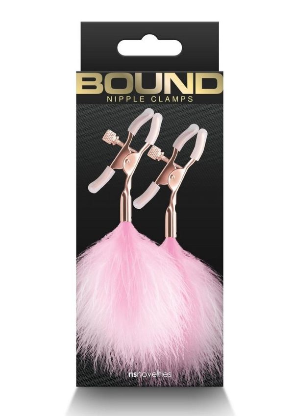 Bound Nipple Clamps F1 - Rose Gold/Pink