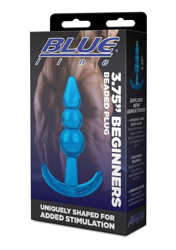 Blue Line Beginners Beaded Plug 3.75in - Blue