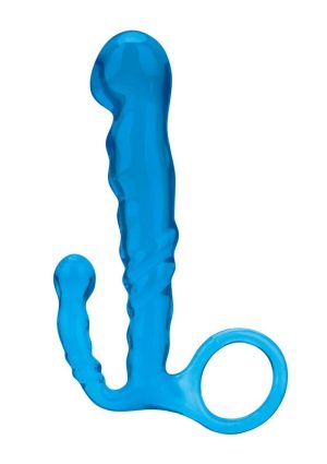 Blue Line Beginners Prostate Massager 4.5in - Blue