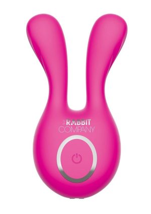 The Rabbit Company The Ears Plus Rabbit Rechargeable Silicone Stimulator - Hot Pink