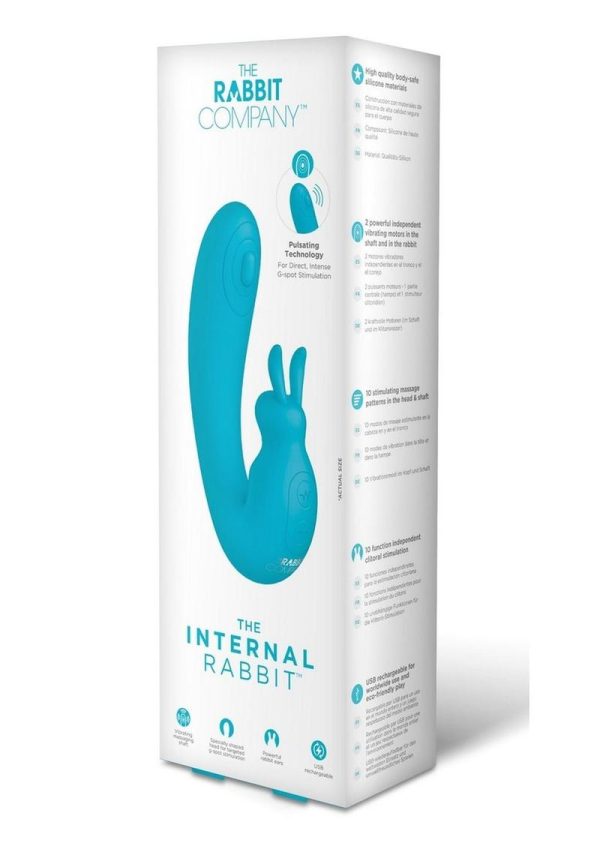 The Rabbit Company The Internal Rabbit Rechargeable Silicone Vibrator - Blue