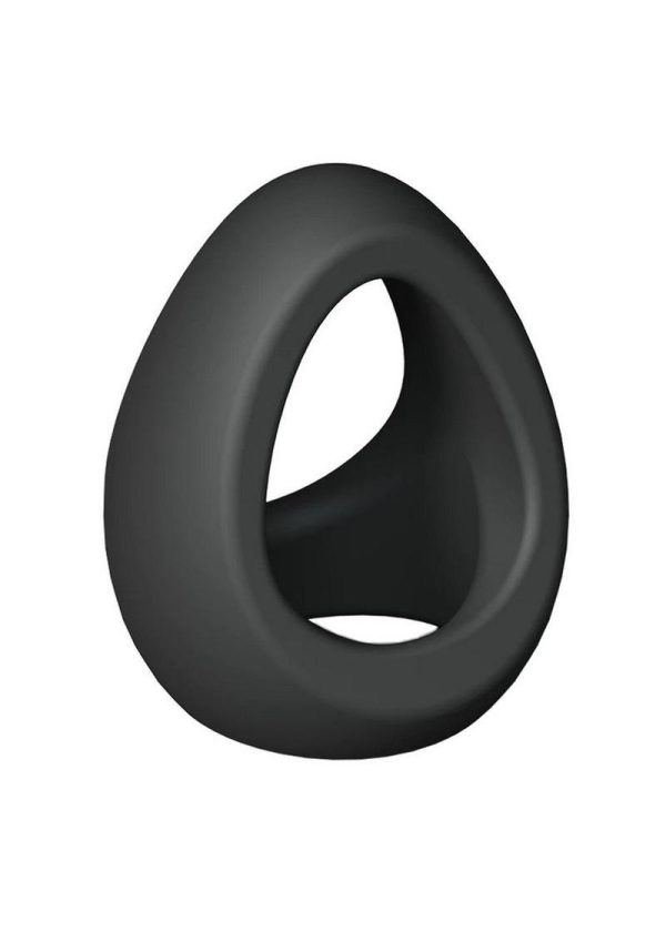 Love to Love Flux Ring Silicone Cock Ring - Black Onyx