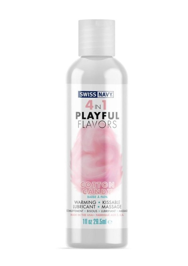 Swiss Navy 4 In 1 Flavored Lubricant 1oz - Cotton Candy