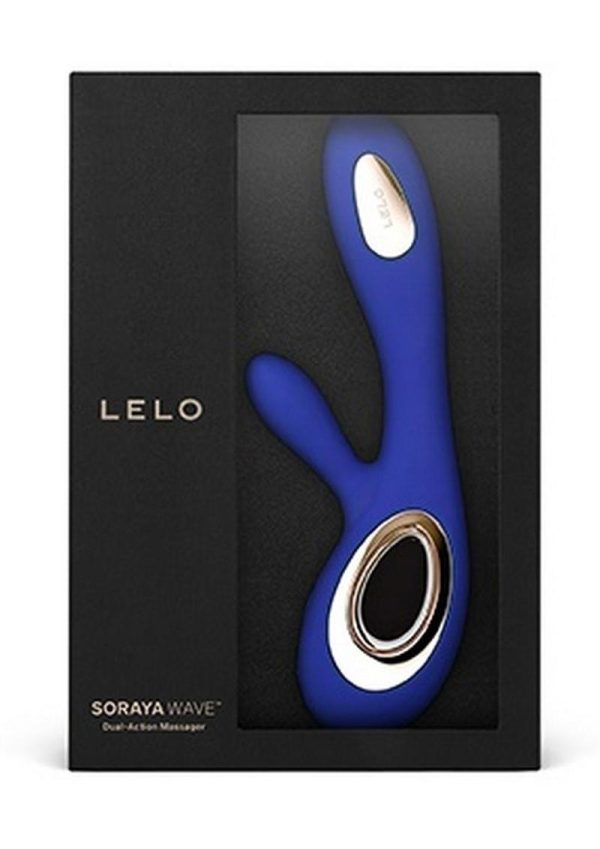 Soraya Wave Rechargeable Rabbit Vibrator - Midnight Blue