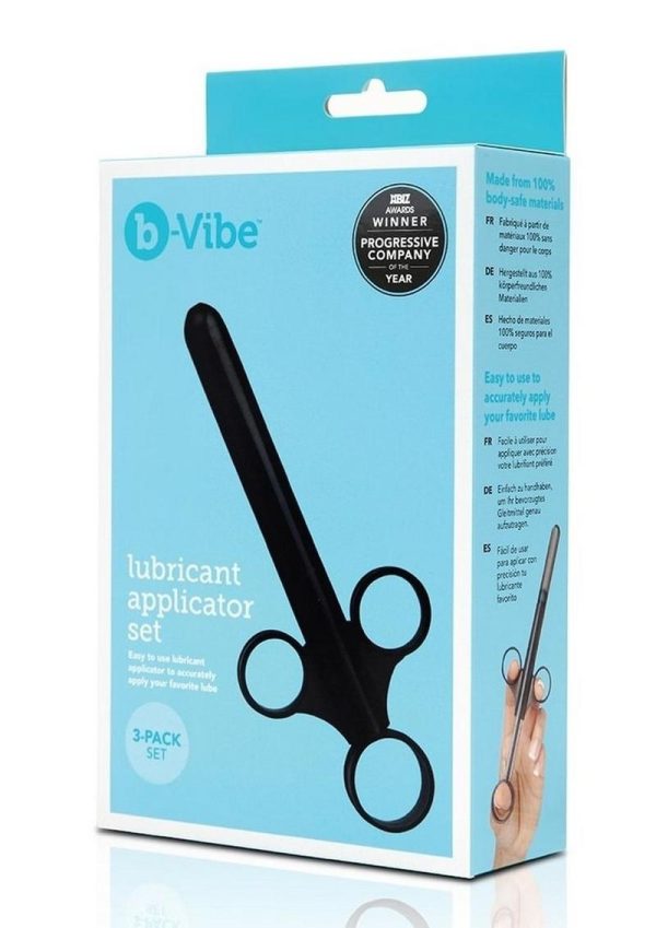 B-Vibe Lubricant Applicator (3 per Pack) - Black