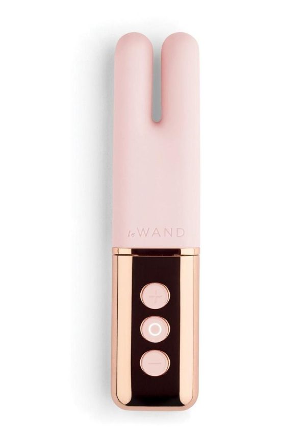 Le Wand Deux Silicone Rechargeable Dual Vibrator - Rose Gold